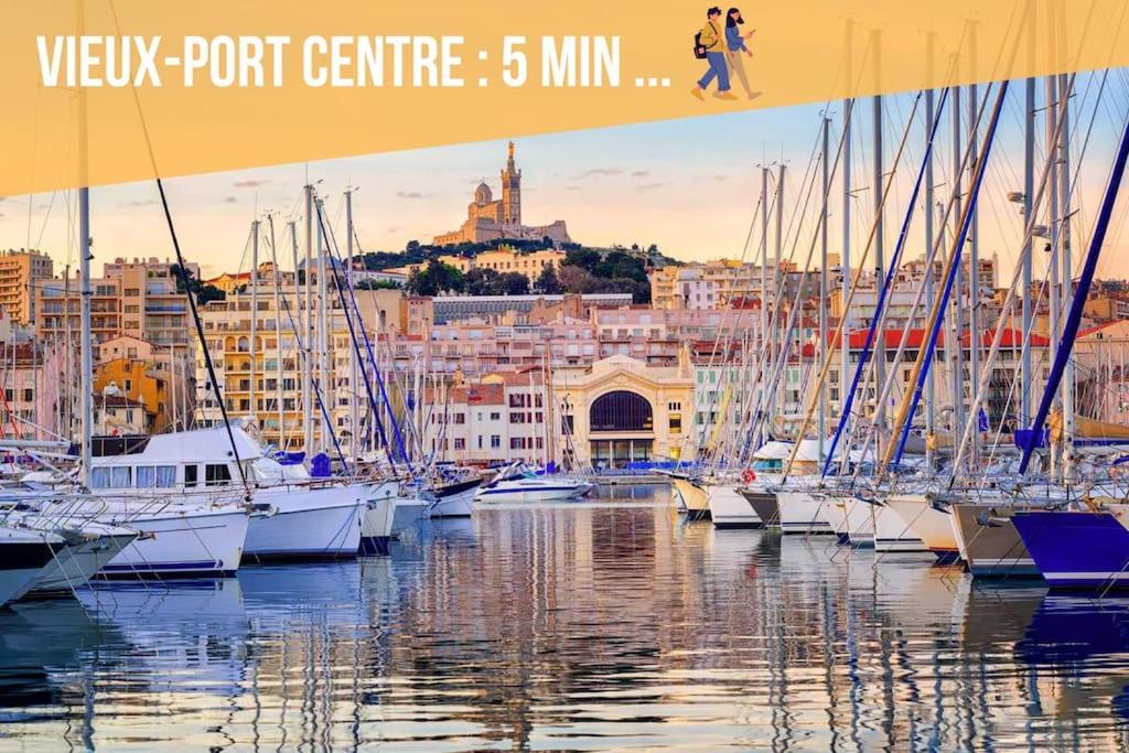 Divine Idylle Central Vieux-Port Terrasse Clim Μασσαλία Εξωτερικό φωτογραφία